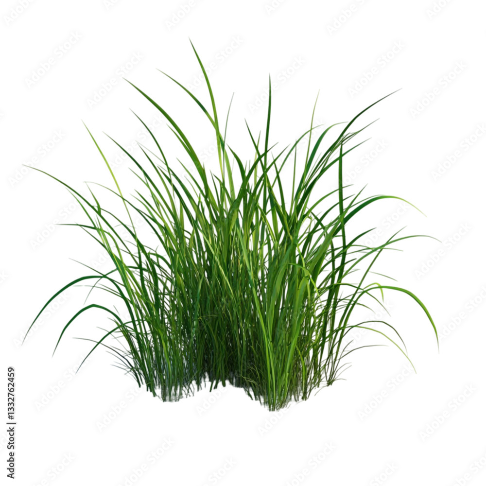 Obraz premium Lush Green Grass in a Vibrant Abstract World