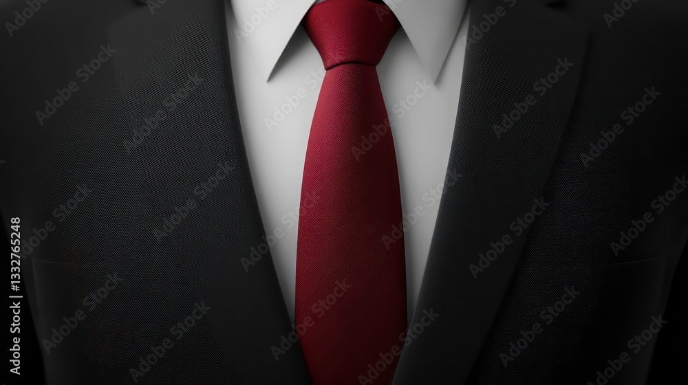 Black business suit with a matching tie illustration, featuring a sleek, tailored design. This modern 3D illustration highlights formal attire Black business suit with a matching tie illustration, featuring a sleek, tailored design. This modern 3D illustration highlights formal attire