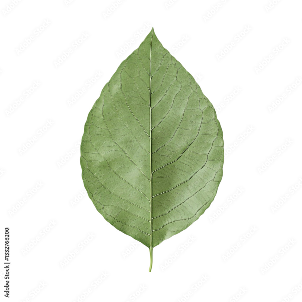 Obraz premium Serene Green Leaf Detailed Veins Nature Beauty