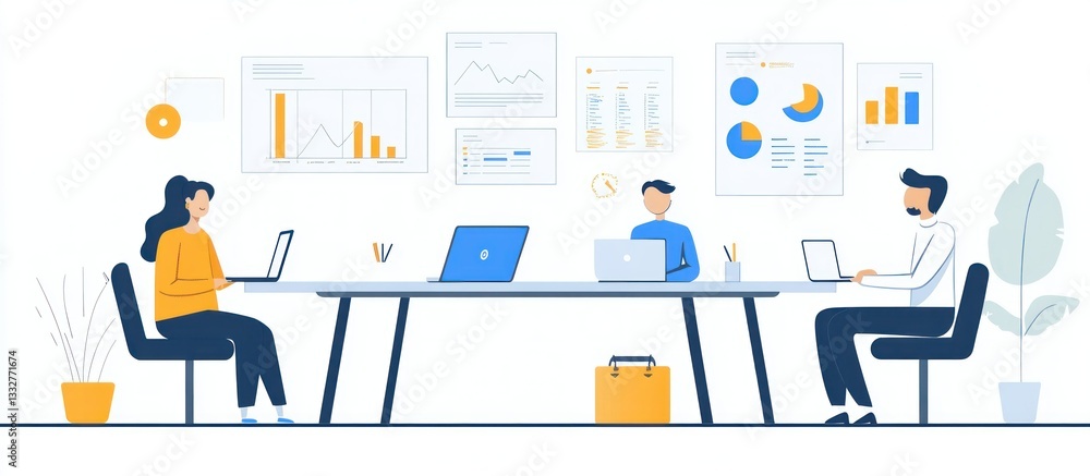 Teamwork: Data Analysis and Collaboration in a Modern Office Setting Teamwork: Data Analysis and Collaboration in a Modern Office Setting