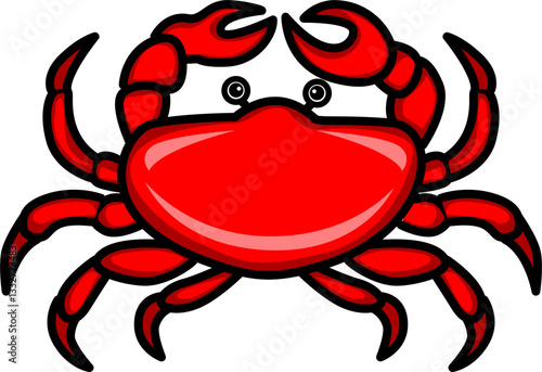 This is an illustration of a crab