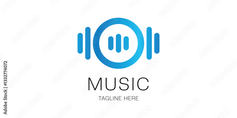 abstract music logo design with simple and modern style. audio icon symbol vector template abstract music logo design with simple and modern style. audio icon symbol vector template