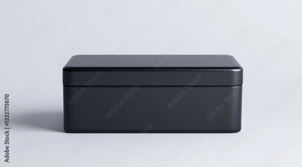 Isolated Black Box on White Background Perfect for Product Presentation Isolated Black Box on White Background Perfect for Product Presentation