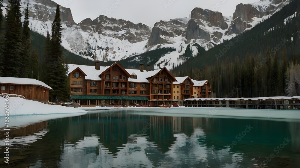 Fototapeta premium mountain lake in the alps