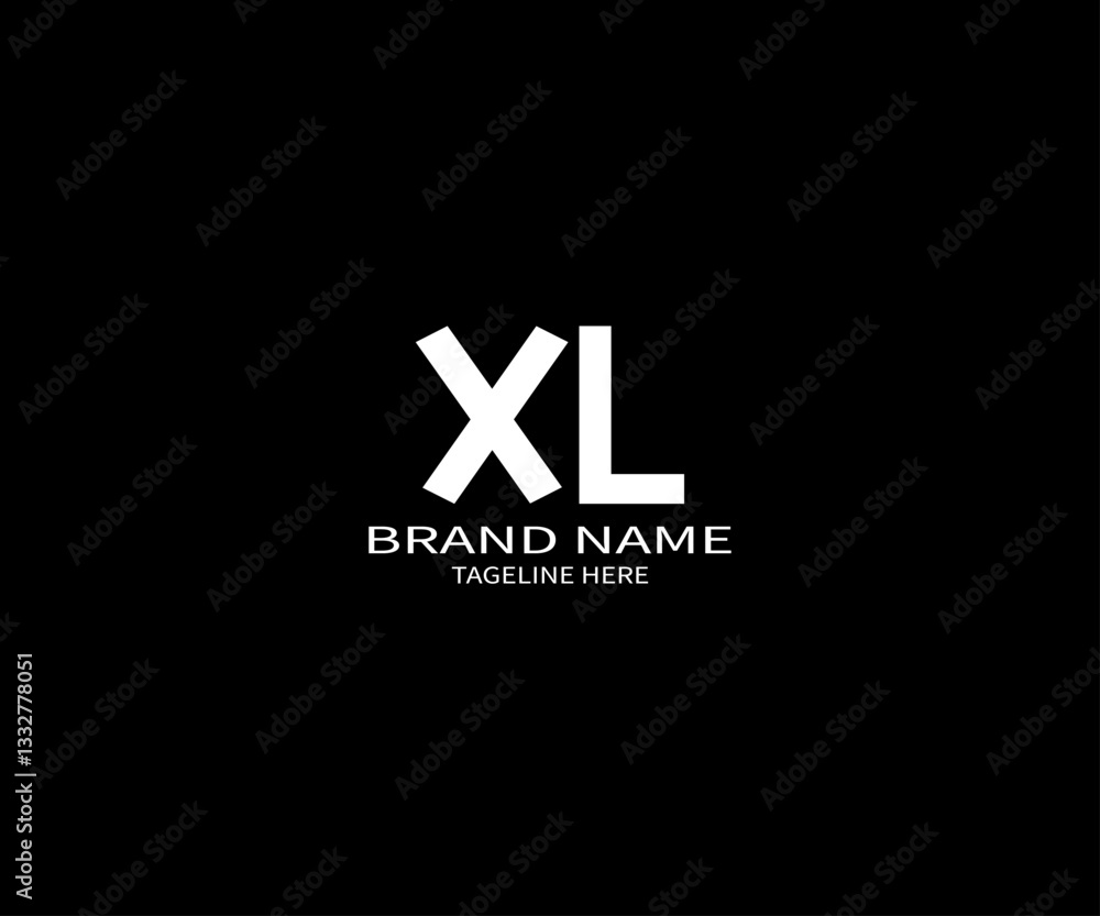 XL Letter Logo Design in Modern Minimalist Style – Black and White Business Branding Template XL Letter Logo Design in Modern Minimalist Style – Black and White Business Branding Template