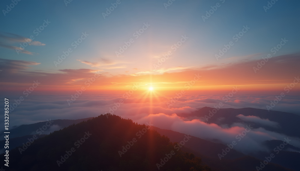sunrise over the mountains sunrise over the mountains