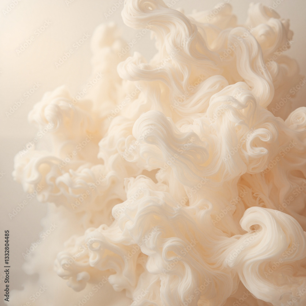 Ethereal wispy vapor dissolving in air, visual serenity Ethereal wispy vapor dissolving in air, visual serenity