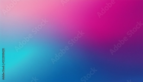 Blue magenta pink abstract gradient background with grainy texture effect, web banner design