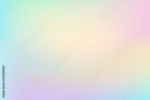 Soft gradient in pastel colors. Spring abstract yellow blue pink smooth color blending background. Perfect for social media templates, poster, banner, wallpaper