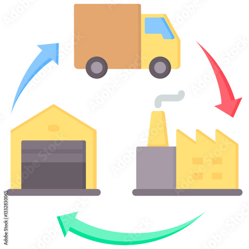 Supply Chain Icon