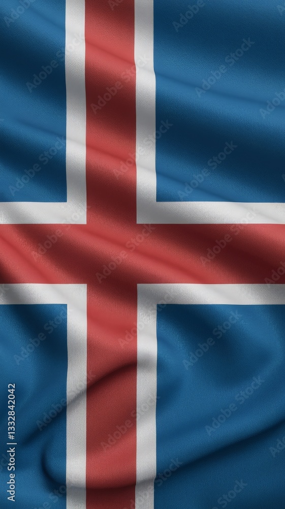 Fototapeta premium Iceland national flag background 