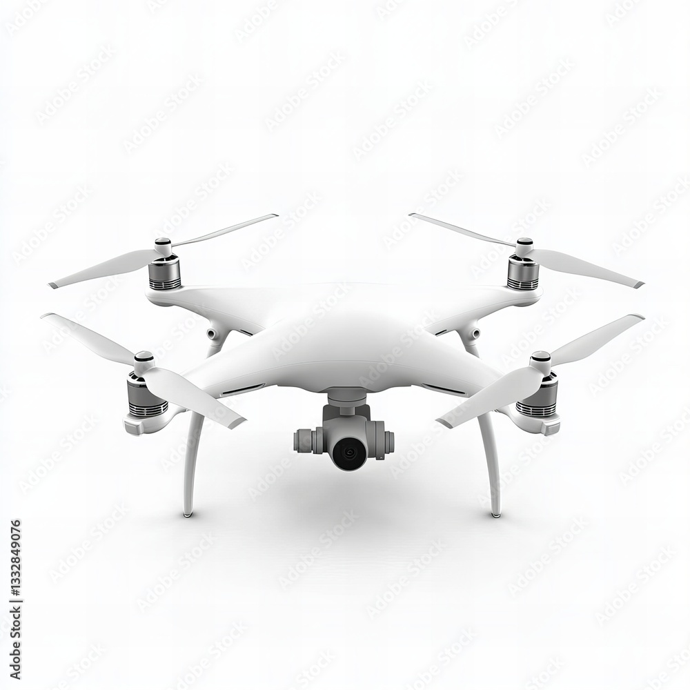 High-quality image of a modern drone isolated on a clean white background. Perfect for technology, aerial photography, and innovation-themed content. High-quality image of a modern drone isolated on a clean white background. Perfect for technology, aerial photography, and innovation-themed content.