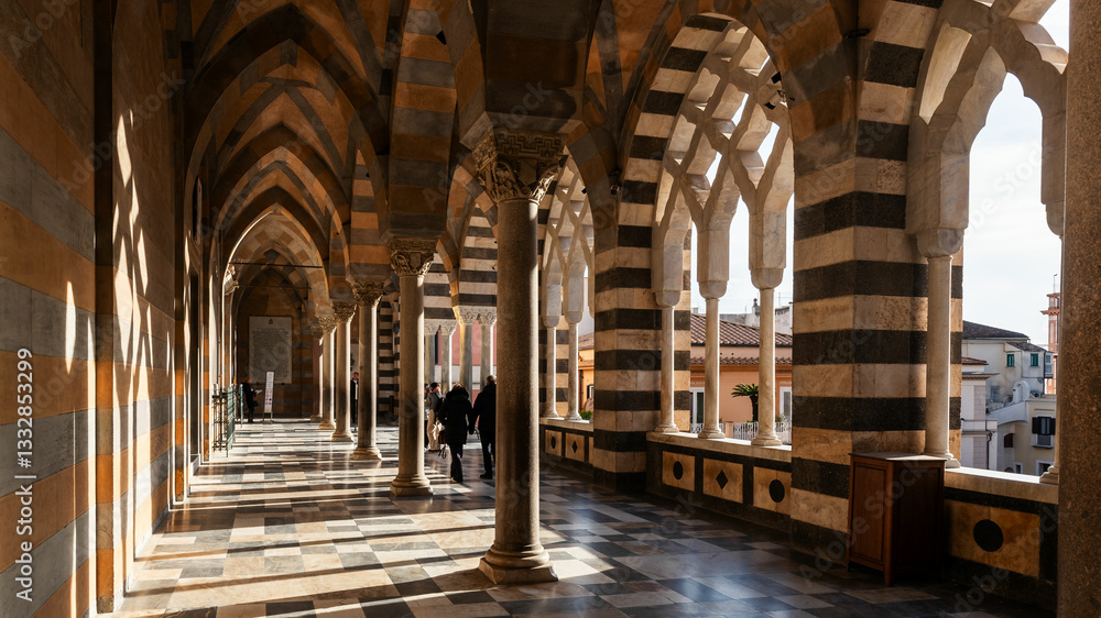 Φωτογραφία Cathedral of Sant'Andrea   arches(Duomo di Amalfi), Amalfi Coast, Italy