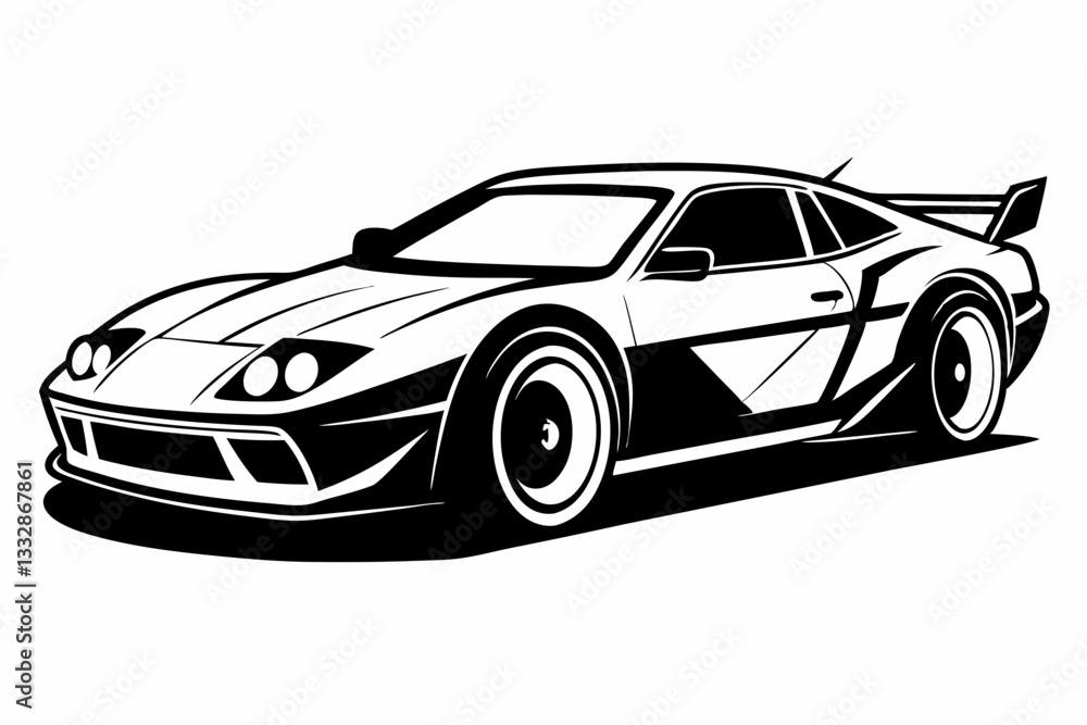 race car line art silhouette vector illustration race car line art silhouette vector illustration