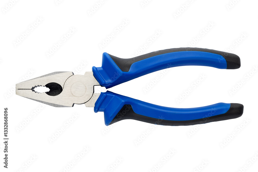 Combination pliers with blue and black handle Combination pliers with blue and black handle