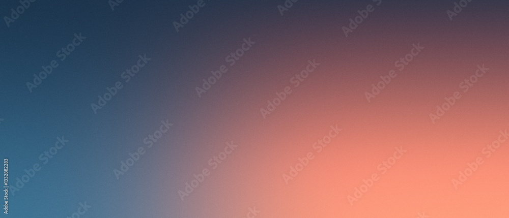 Naklejka premium Gradient background with smooth transitions of blue and peach colors, abstract design for creative projects, social media graphics, and web design.