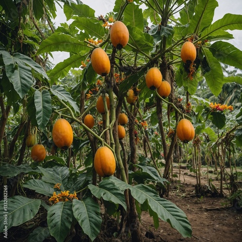 orange tree with fruits