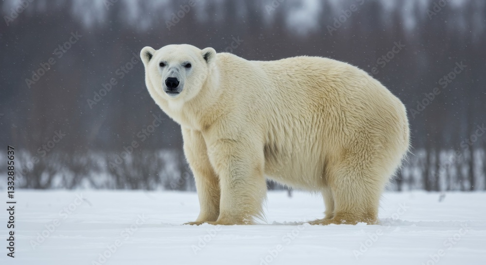 polar bear in the snow polar bear in the snow