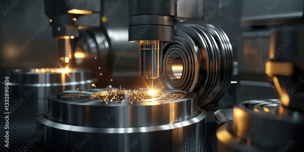 CNC turning, drilling, and milling processes for steel turbine parts
