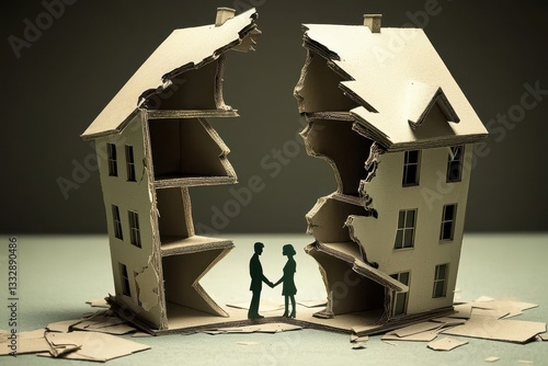 Obraz na płótnie Separating Household Assets During Divorce w salonie