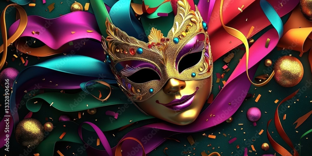 Eye-catching decorations that enhance the elegance of a carnival theme.