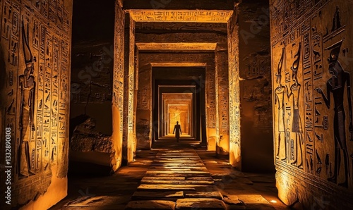 Explore the enchanting mystique of ancient Egyptian hieroglyphs within the Edfu temple.