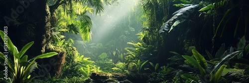Obraz na płótnie The Allure of Realistic Nature Across Southeast Asian Rainforests w salonie