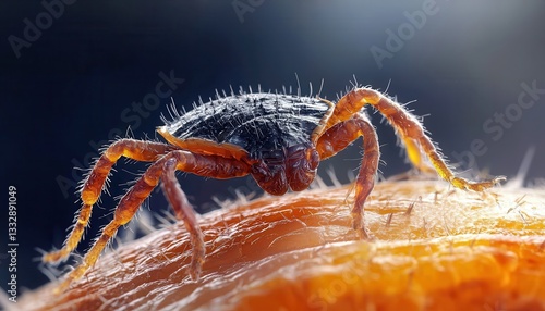 Obraz na płótnie Ixodes Ricinus: The Lyme Disease-Causing Tick w salonie