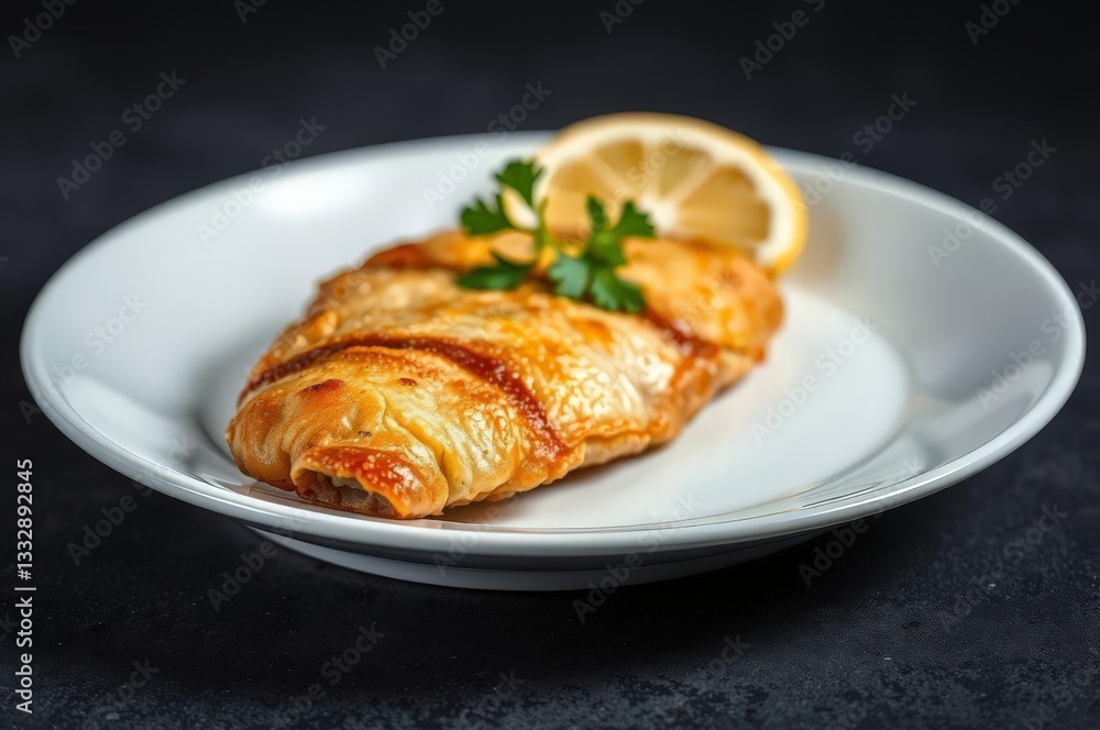 Delicious Fried Fish Fillet Presentation Delicious Fried Fish Fillet Presentation