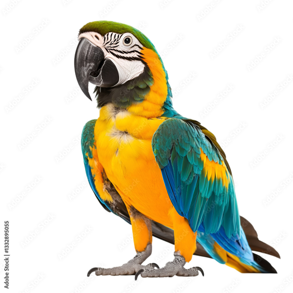 Fototapeta premium Blue-and-gold Macaw: Stunning Parrot