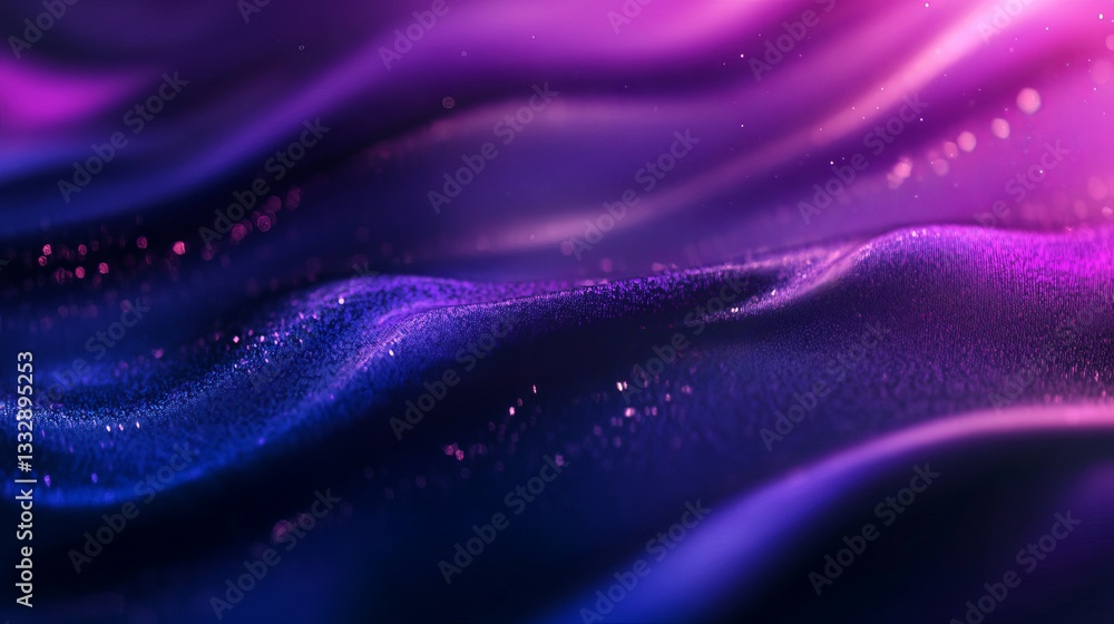 Obraz premium Abstract Purple Blue Digital Wave Background Sparkling Elegant Luxury Design Modern Texture Smooth Flowing Gradient Digital Art Artistic Illustration 