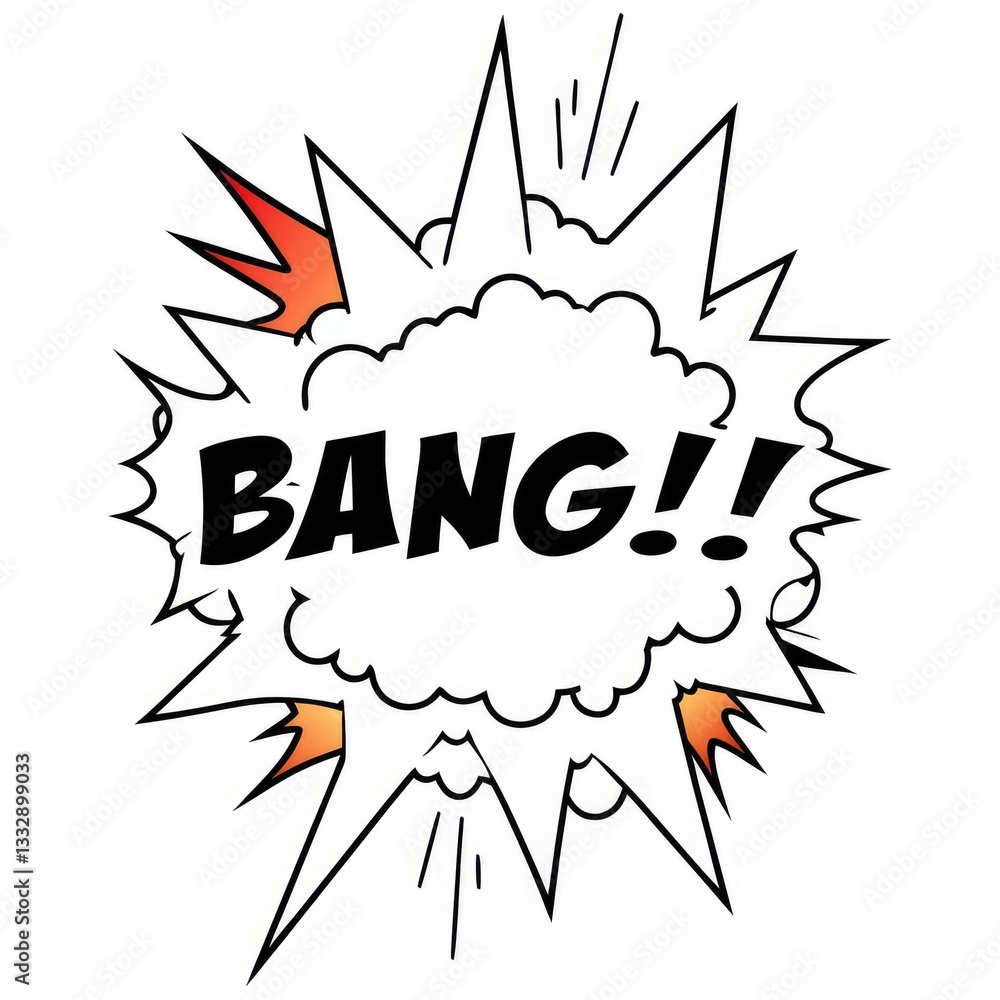 custom made wallpaper toronto digitalBANG !!! – Explosion Dramatique en Style Bande Dessinée
