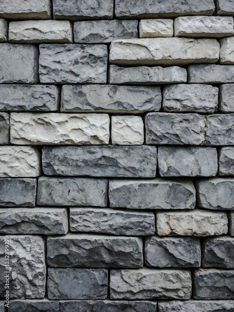 Fototapeta premium Close-up of textured stone wall with gray and white patches
