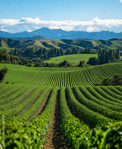 green tea plantation in thailand