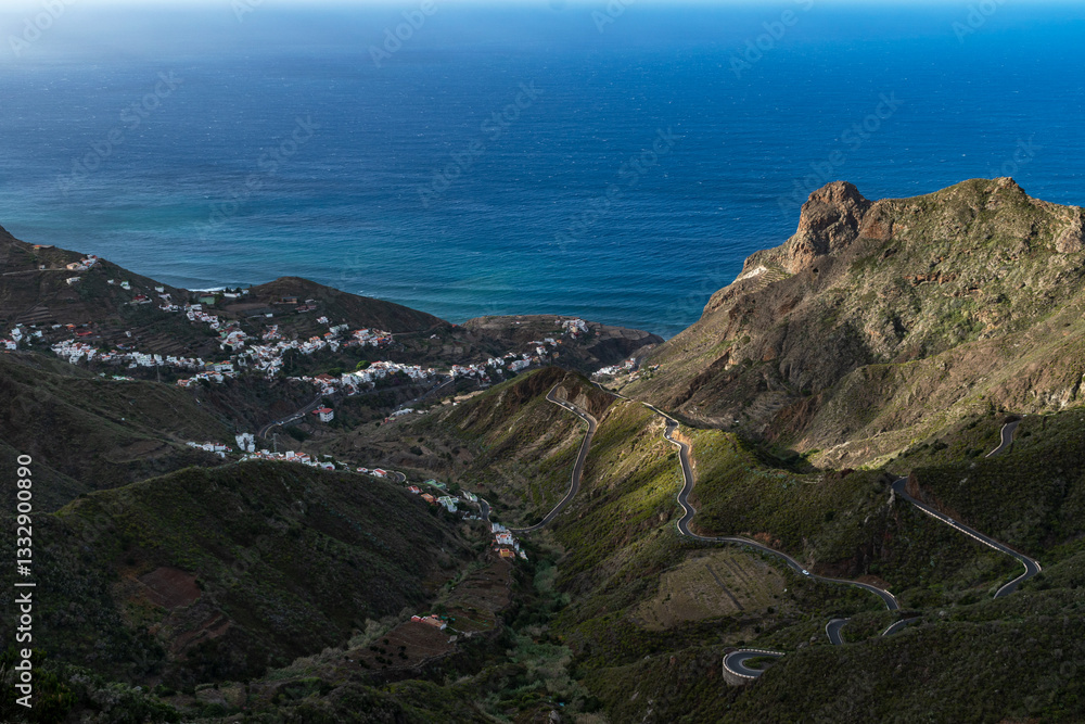 Fototapeta premium Impressive landscape of Taganana, the Bailadero, in Santa Cruz de Tenerife, Spain
