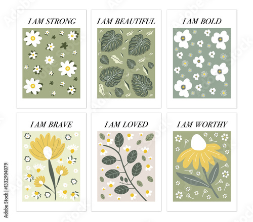 Mental health posters, positive affirmation posters, self care posters, positive affirmation cards. Affirmation wall art, I am affirmations, motivational posters. Printable art