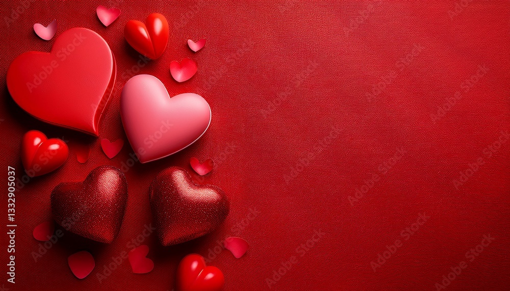 Fototapeta premium valentine s day red background
