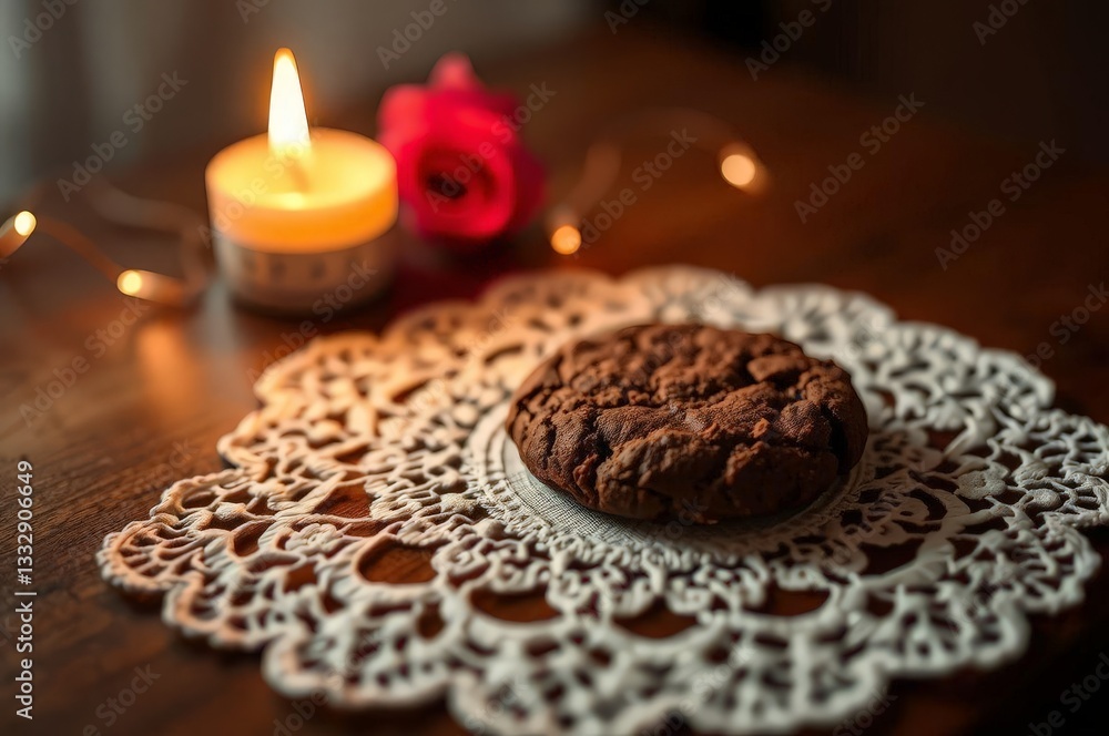 Romantic Chocolate Cookie Scene Romantic Chocolate Cookie Scene