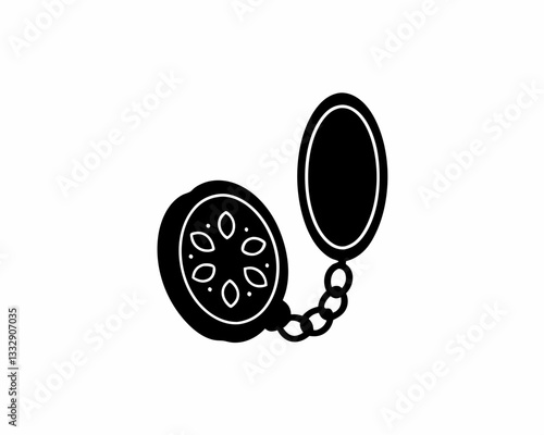 creative details Locket Icon vector illustration 