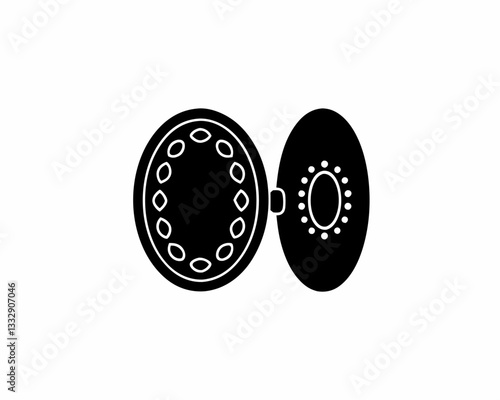 creative details Locket Icon vector illustration 