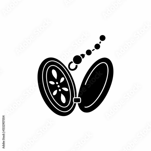 creative details Locket Icon vector illustration 