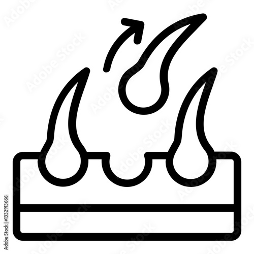 hairloss icon line