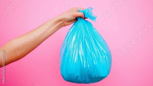 Highlighting the importance of responsible waste management through a simple gesture.