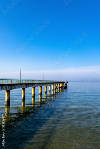 Wallpaper Mural Zelenogradsk, Russia. March 08, 2025 Pier on the Baltic Sea Torontodigital.ca