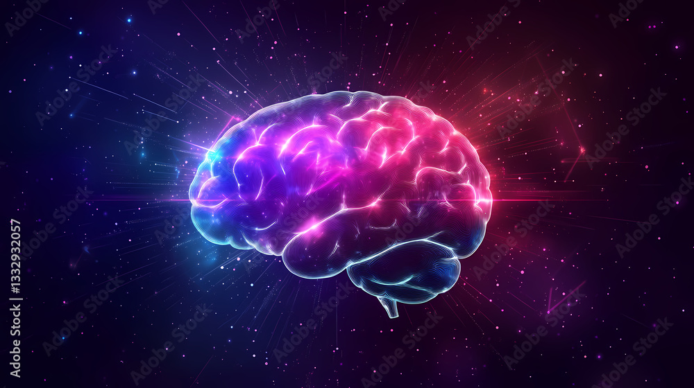 Set of a human brain radiating concept, symbolizing the growth of knowledge with fractal and digital elements, generative ai inspiration, on a transparent backgrounds. Fractal Growth. Illustration Set of a human brain radiating concept, symbolizing the growth of knowledge with fractal and digital elements, generative ai inspiration, on a transparent backgrounds. Fractal Growth. Illustration