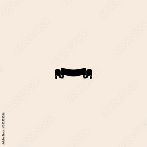 Ribbon icon flat vector design. 