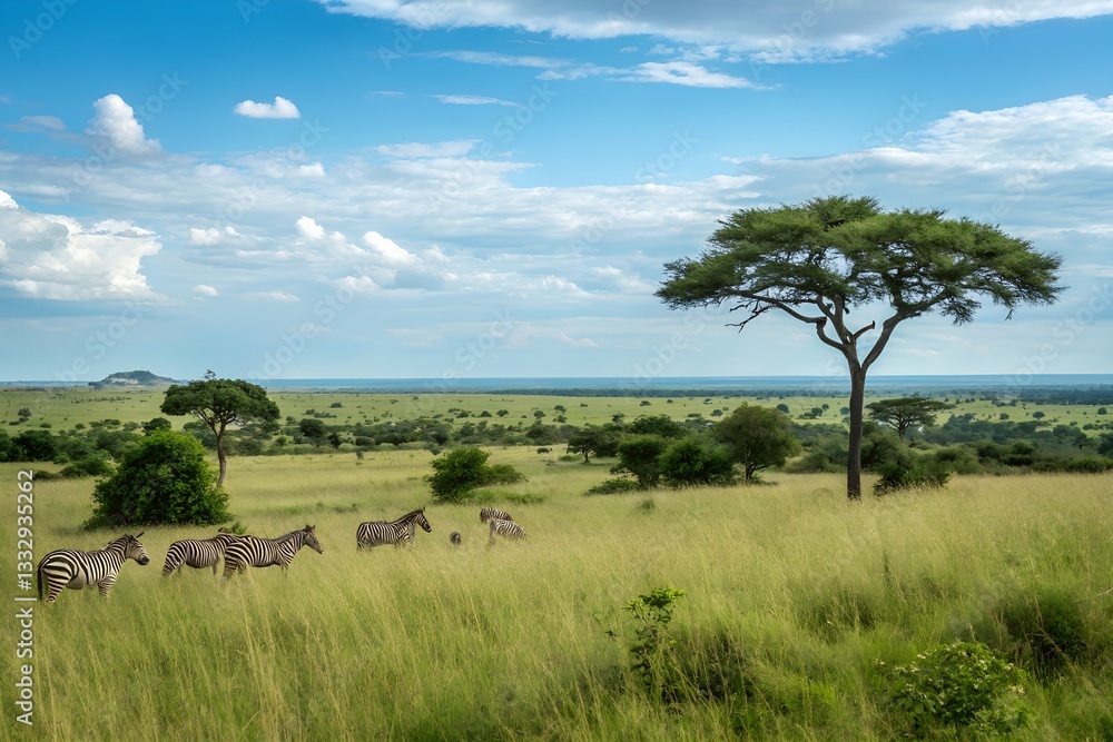 Fototapeta premium A scenic view of the Kruger National Park, South Africa