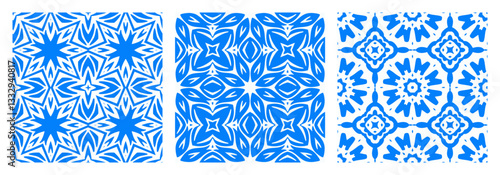 Set of luxury seamless patterns artwork, vector illustration