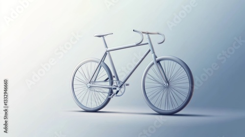 Wallpaper Mural Minimalist Bicycle Design in Soft Lighting for Modern Aesthetics and Creative Projects Torontodigital.ca