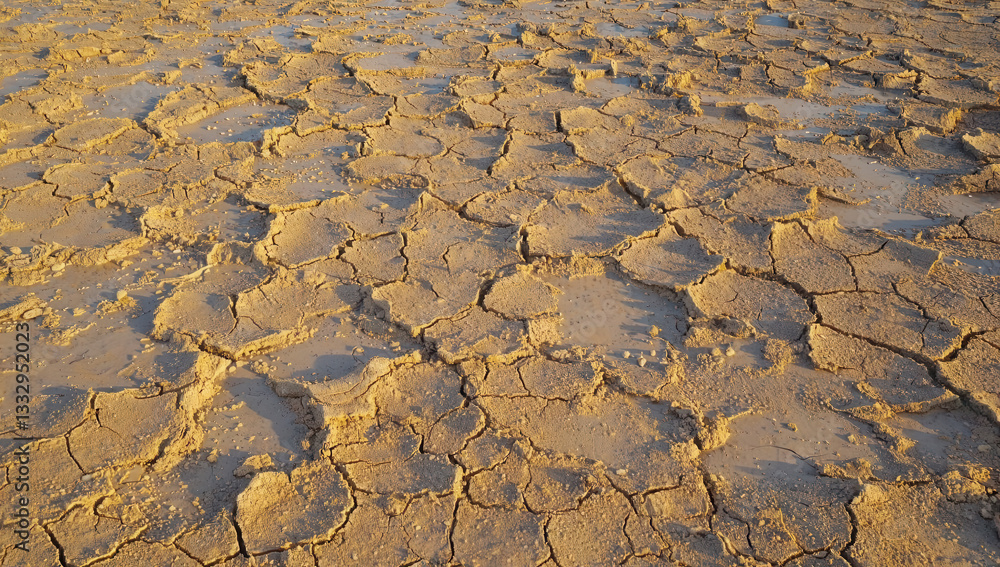 Here is a detailed closeup image showing cracked ground in the desert Here is a detailed closeup image showing cracked ground in the desert